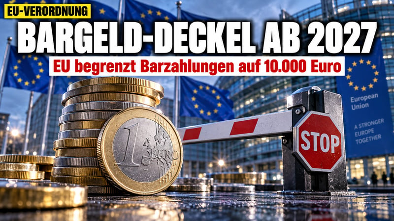 Bargeld-Deckel aus Brüssel: Ab 2027 ist bei 10.000 Euro Schluss!