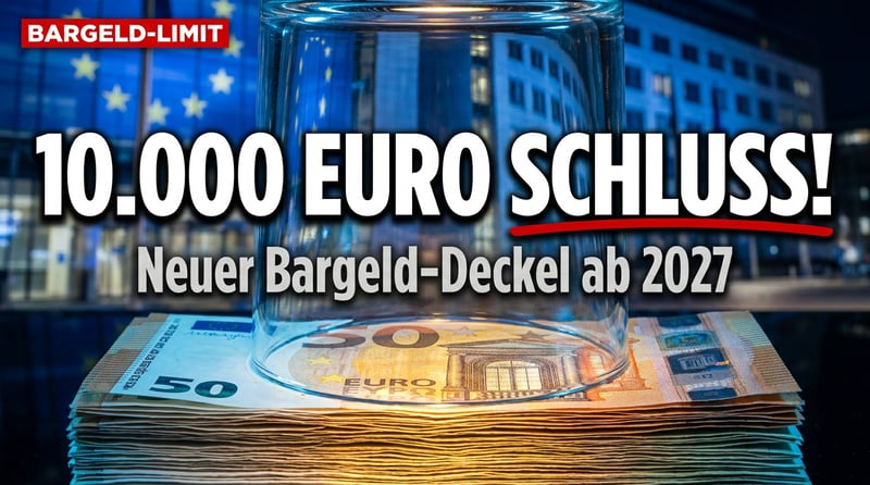 Bargeld-Deckel aus Brüssel: Ab 2027 ist bei 10.000 Euro Schluss – und der Automat um die Ecke ist längst weg