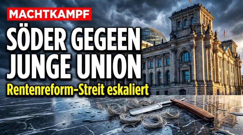 Bart ab, Vernunft ab? Wie die Junge Union Markus Söder vorführt – und dabei die Rentenfrage zur Gretchenfrage macht