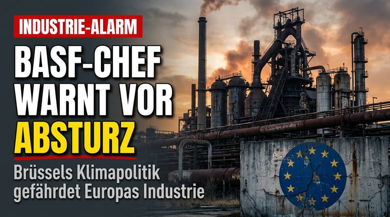 BASF-Chef schlägt Alarm: Brüssels Klimawahn treibt Europas Industrie in den Abgrund