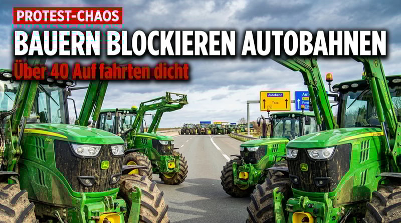 Bauernaufstand 2.0: Landwirte legen Brandenburgs Autobahnen lahm