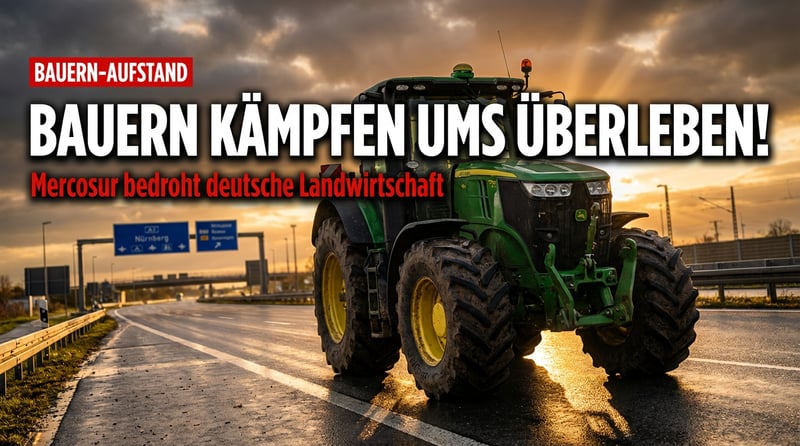 Bauernaufstand gegen Mercosur: Deutsche Landwirte kämpfen ums nackte Überleben