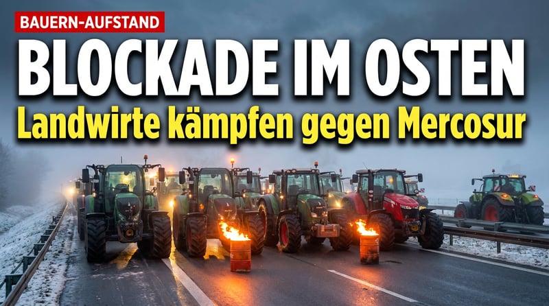 Bauernaufstand im Osten: Landwirte kämpfen gegen Mercosur-Abkommen und politische Ignoranz