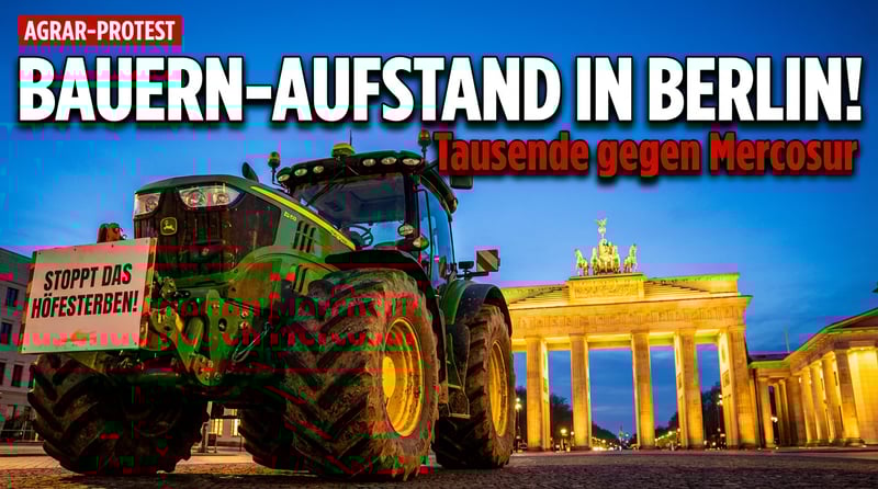 Bauernproteste in Berlin: Tausende fordern Kurswechsel in der Agrarpolitik