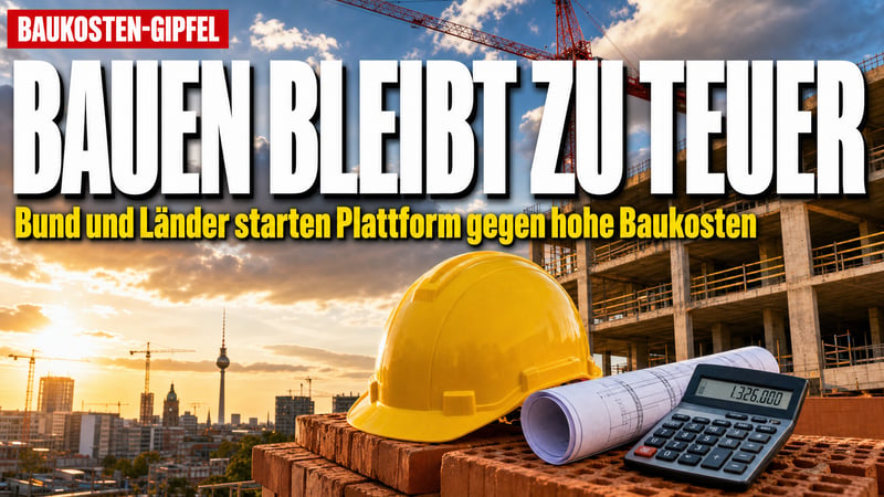 Baukosten-Gipfel: Rettet jetzt eine Internet-Plattform den Wohnungsbau?