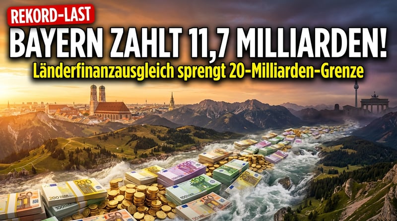 Bayerns Rekordlast: Länderfinanzausgleich sprengt erstmals die 20-Milliarden-Grenze