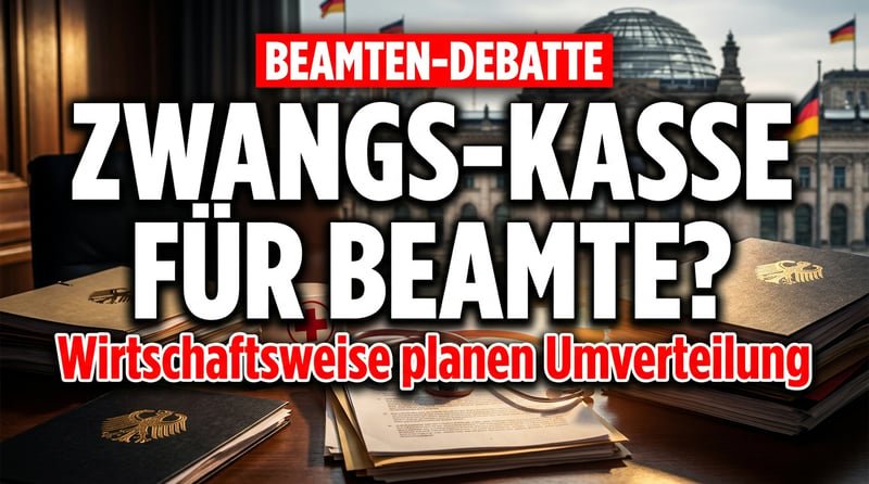Beamte in die gesetzliche Kasse? Wirtschaftsweise jonglieren mit dem nächsten Umverteilungsmodell
