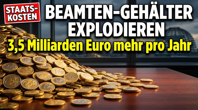 Beamten-Bonanza auf Steuerzahlerkosten: Milliarden fließen in aufgeblähten Staatsapparat