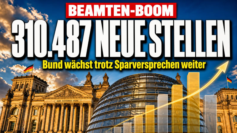 Beamten-Boom: Bund plant 310.487 Stellen – trotz Sparversprechen