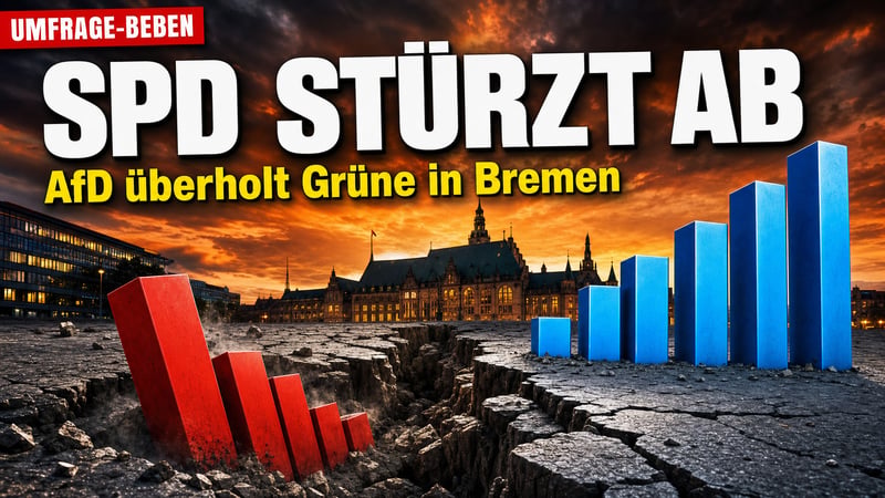 Beben an der Weser: SPD stürzt in Bremen ab – AfD überholt die Grünen