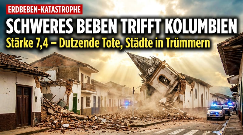 Beben der Stärke 7,4: Kolumbien versinkt in Trümmern