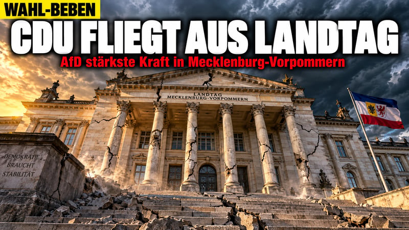 Beben im Nordosten: CDU fliegt erstmals aus einem Landtag!