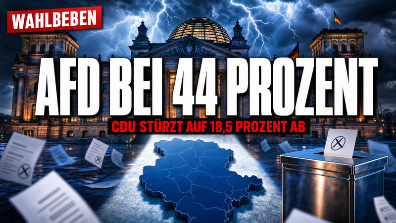 Beben in Magdeburg: AfD bei 44 Prozent – CDU halbiert sich
