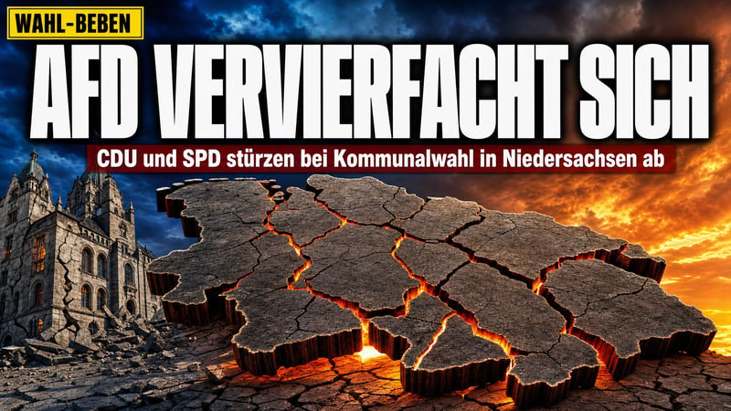 Beben in Niedersachsen: AfD vervierfacht sich – CDU-Hochburgen wanken