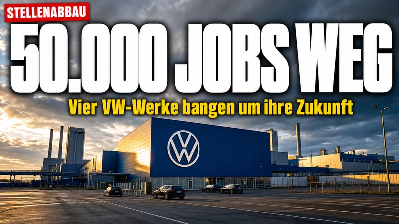 Beben in Wolfsburg: 50.000 Jobs weg – vier VW-Werke zittern