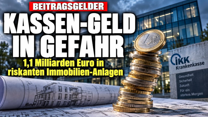 Beitragsgelder im Feuer: 1,1 Milliarden Euro der Kassen wackeln