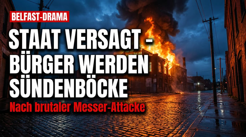 Belfast in Flammen: Wenn der Staat das Messer reicht und dann die Bürger zu Schuldigen erklärt