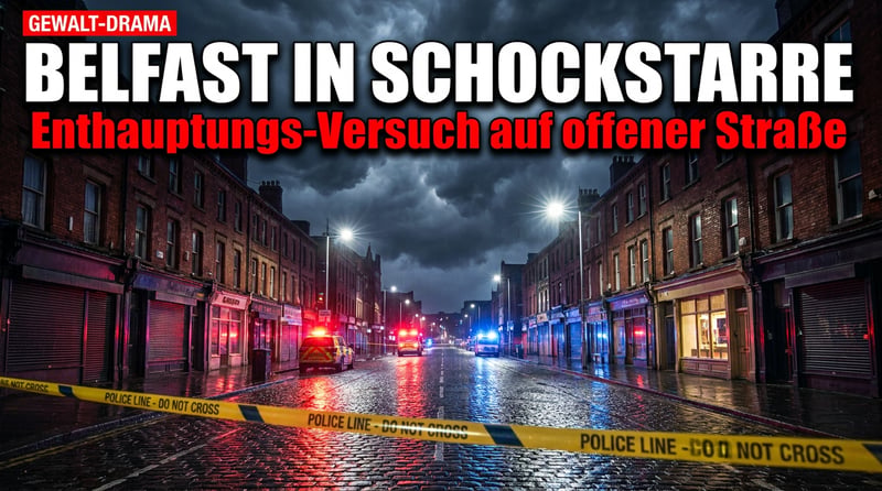 Belfast in Schockstarre: Versuchte Enthauptung auf offener Straße – und Europa schaut weiter weg