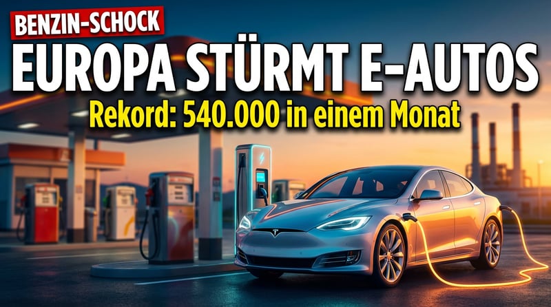 Benzinpreisschock treibt Europäer massenhaft in Elektroautos – Rekordverkäufe im März