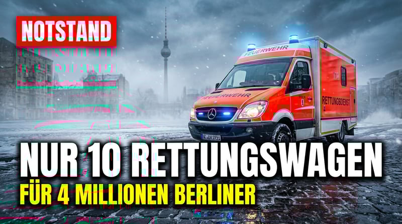 Berlin am Limit: Nur zehn Rettungswagen für vier Millionen Menschen – ein Armutszeugnis deutscher Verwaltung