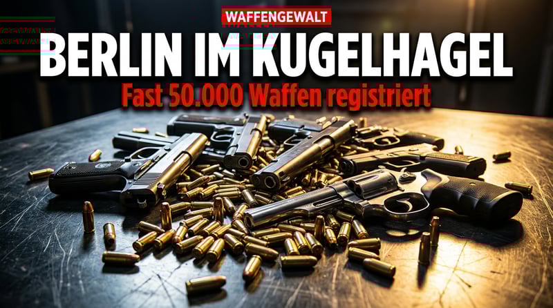 Berlin im Kugelhagel: Fast 50.000 legale Waffen – und niemand weiß, woher die illegalen kommen