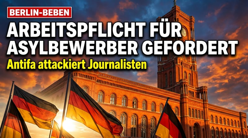 Berlin im Visier: AfD fordert Arbeitspflicht für Asylbewerber – während die Antifa die Pressefreiheit attackiert