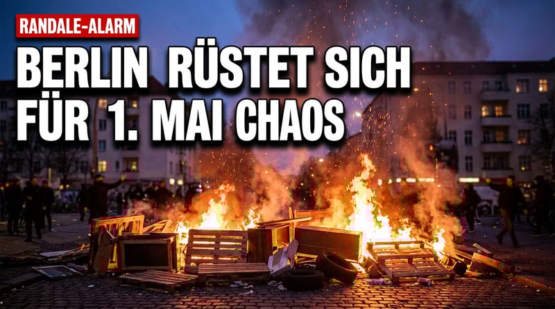 Berlin rüstet sich für Chaos: Linksextreme Randale am 1. Mai vorprogrammiert