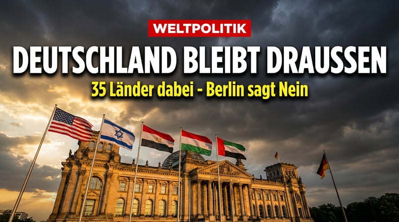 Berlin verweigert sich Trumps Friedensrat – Ein fatales Signal deutscher Außenpolitik?