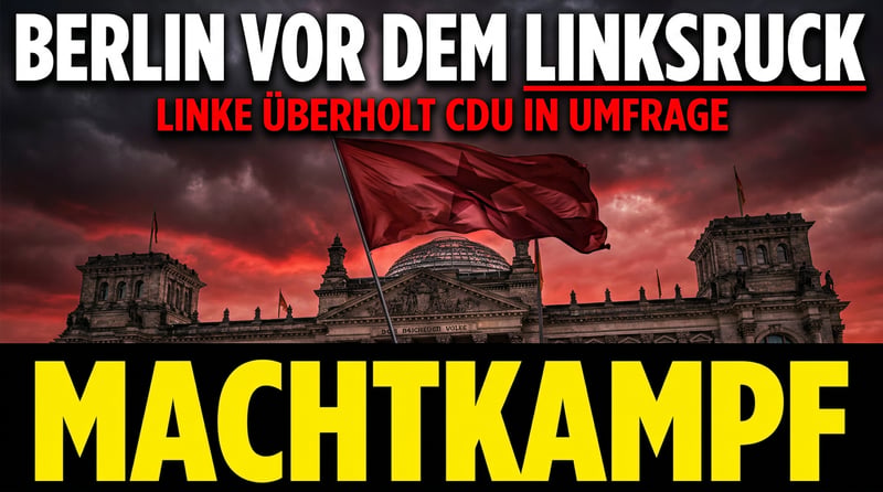 Berlin vor dem Linksruck: Umfrage sieht Sozialisten auf Platz eins – und die CDU im freien Fall der Bedeutungslosigkeit
