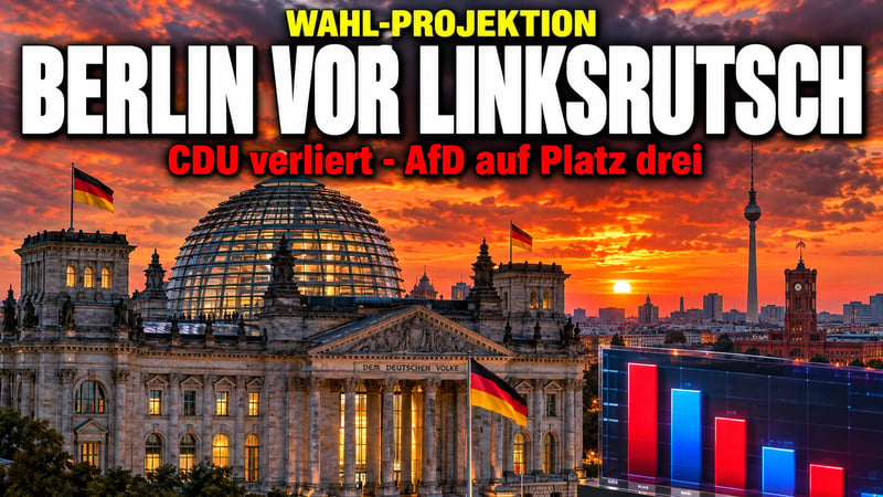 Berlin vor dem Linksrutsch: CDU verliert, AfD auf Platz drei!