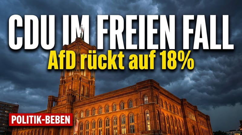 Berliner Beben: AfD rückt CDU auf Pfötchen-Distanz – Wegner im freien Fall
