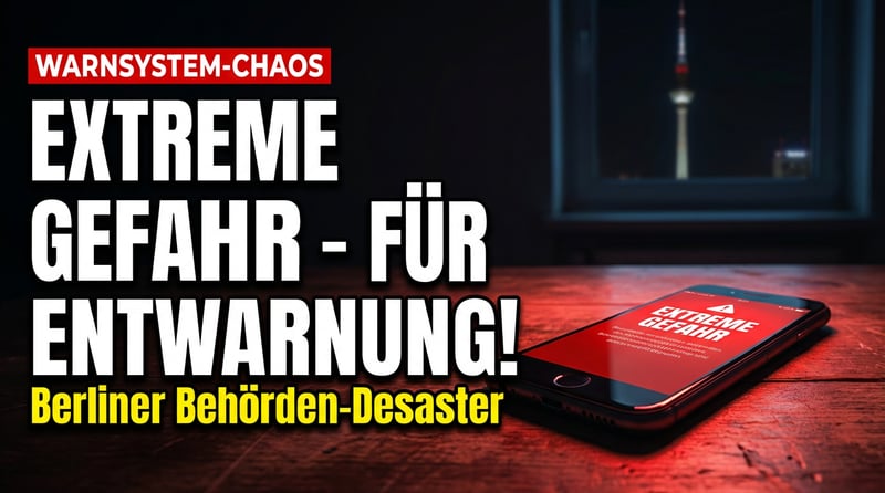 Berliner Chaos-Warnung: Wenn der Staat „Extreme Gefahr" ruft und eigentlich Entwarnung meint