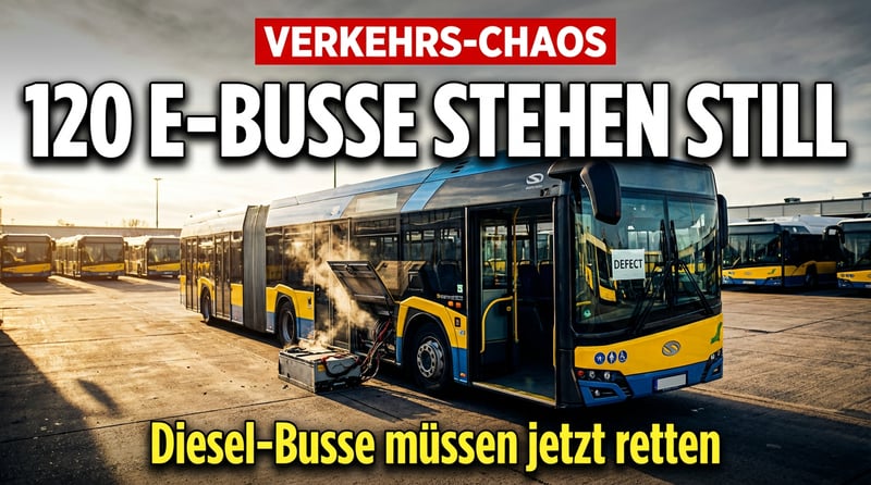 Berliner Elektrobus-Desaster: Fast 120 Fahrzeuge stehen still – Verkehrswende auf dem Abstellgleis