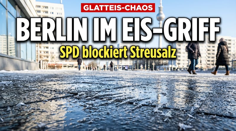 Berliner Glatteis-Chaos: SPD-Umweltideologie gefährdet Menschenleben