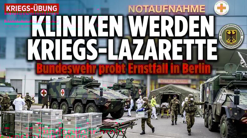 Berliner Krankenhäuser proben den Ernstfall: Wenn Kliniken zu Kriegsschauplätzen werden