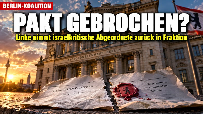 Berliner Linke führt Rot-Grün vor: Antisemitismus-Pakt nur Makulatur?