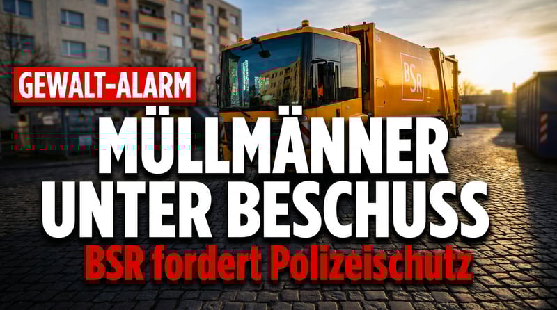 Berliner Stadtreinigung unter Beschuss: Wenn Müllmänner Polizeischutz brauchen