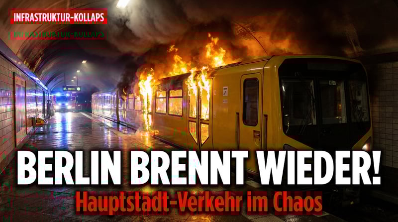 Berliner U-Bahn brennt erneut – marode Infrastruktur einer Hauptstadt am Abgrund