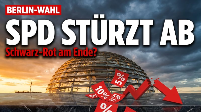Berliner Wahldebakel: SPD stürzt auf fünften Platz ab – Schwarz-Rot vor dem Aus