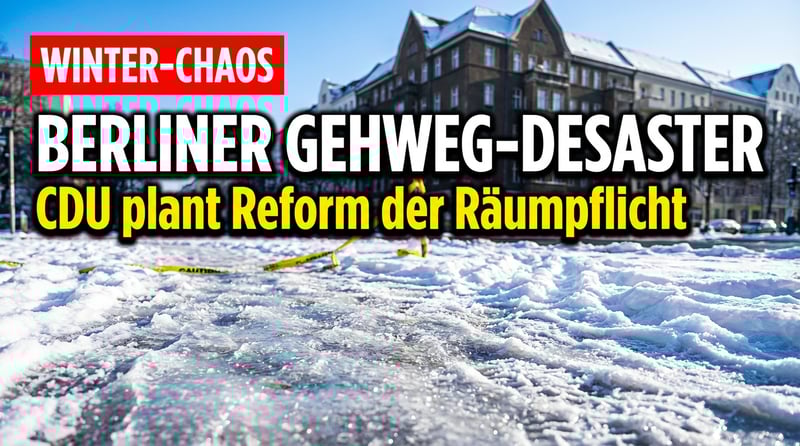 Berliner Winterdienst-Desaster: Wenn der Staat nicht einmal mehr Gehwege räumen kann