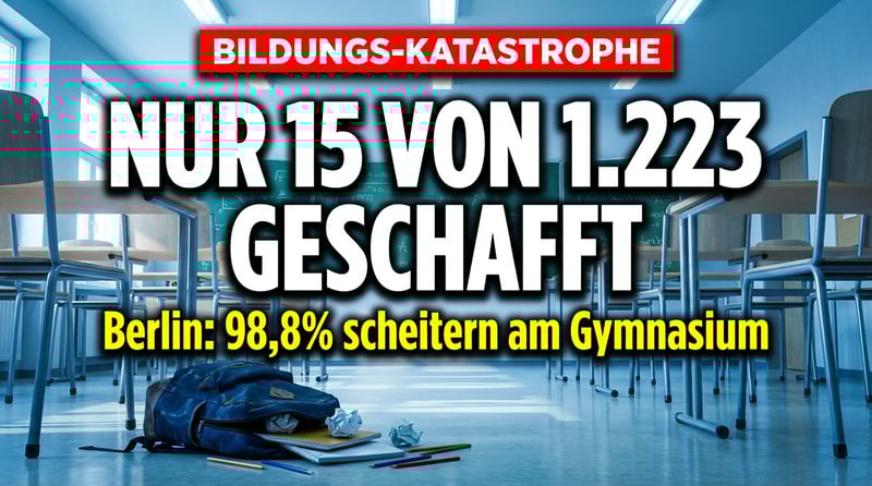 Berlins Bildungskatastrophe: Nur 15 von über 1.200 Grundschülern schaffen den Sprung aufs Gymnasium