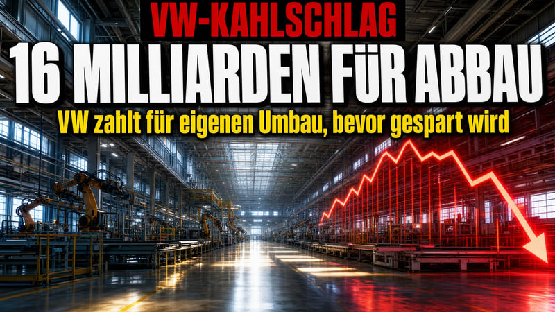 Bevor VW spart: 16 Milliarden Euro für den eigenen Rückbau!