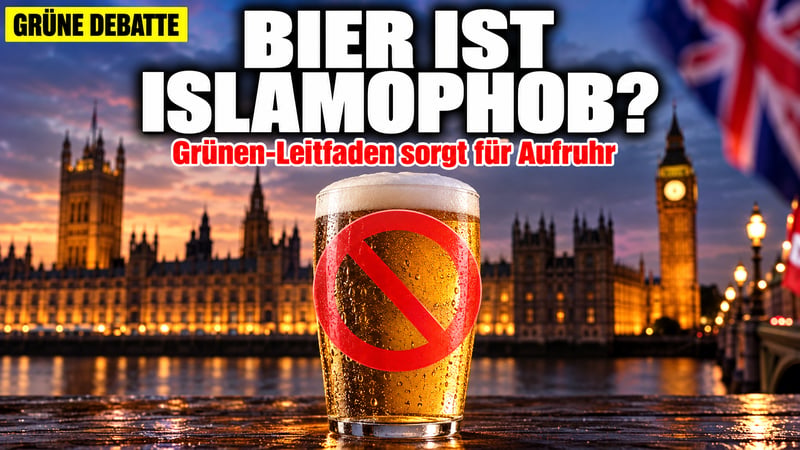 Bier ist islamophob? Grünen-Leitfaden sorgt in England für Aufruhr