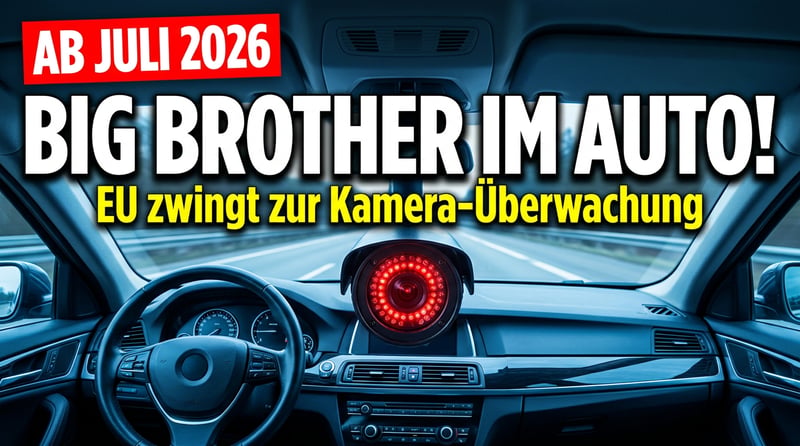 Big Brother am Steuer: Wie Brüssel ab Juli jeden Autofahrer unter Generalverdacht stellt