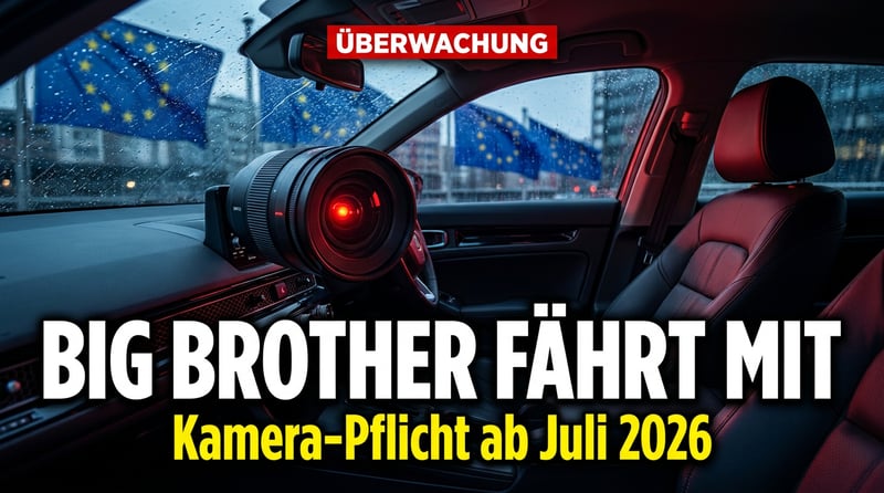 Big Brother fährt mit: EU zwingt Autofahrern die Überwachungskamera auf