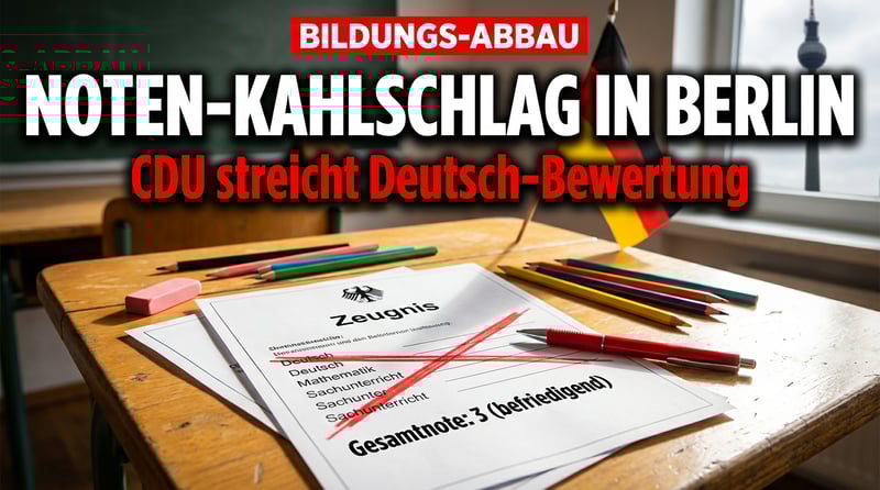 Bildungsabbau in Berlin: CDU-Senatorin streicht differenzierte Deutschnoten an Grundschulen