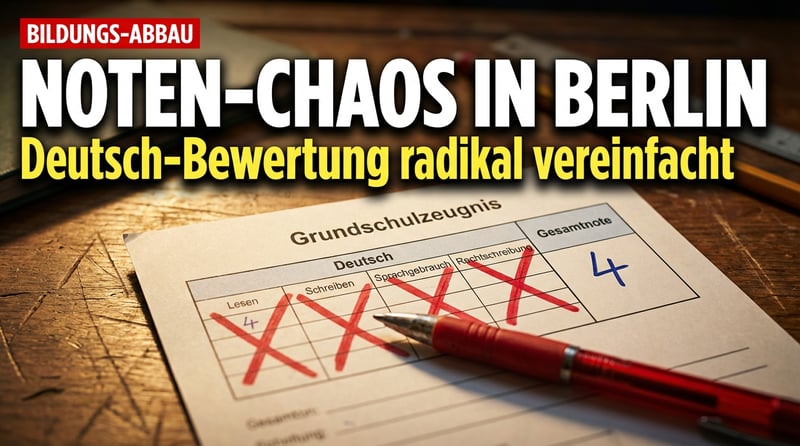 Bildungsabbau in Berlin: Detaillierte Deutschnoten werden abgeschafft