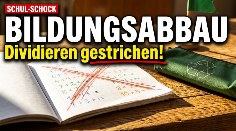 Bildungsabbau unter grüner Flagge: Niedersachsen streicht schriftliches Dividieren aus dem Lehrplan