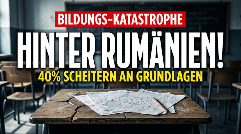 Bildungsdesaster: Deutschland fällt hinter Rumänien zurück – 40 Prozent unserer Jugend scheitert an Grundlagen