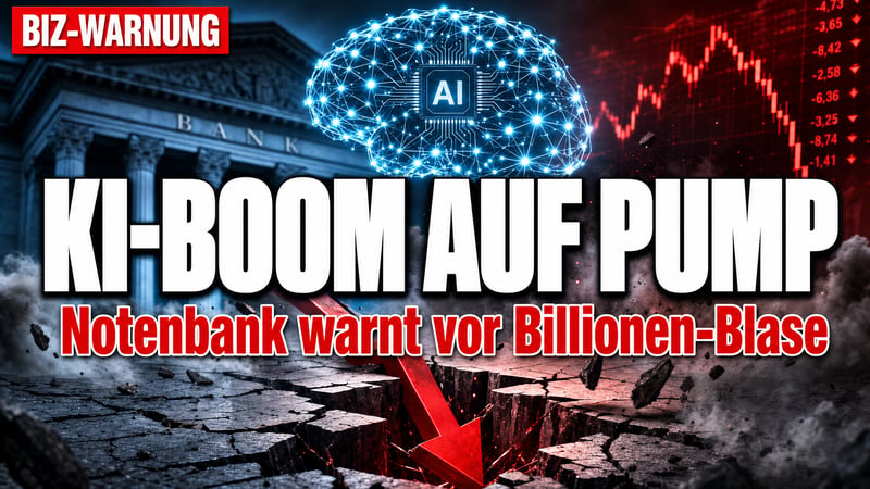 Billionen für KI: Notenbank-Chef warnt vor der nächsten Blase